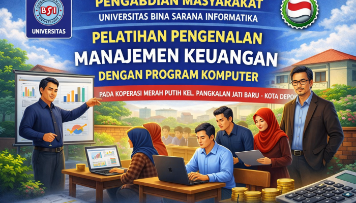Hadapi Keterbatasan Fasilitas, Dosen UBSI Latih Pengurus Koperasi Merah Putih Depok Manajemen Keuangan Berbasis Excel